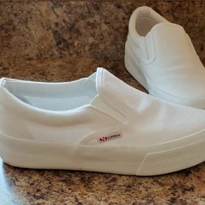 superga platform loafers